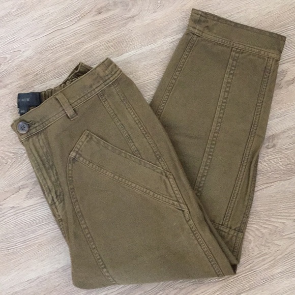 J. Crew Cropped Army Style Pant 00 - NWT - Picture 1 of 7